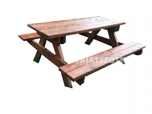 FÜL-1211 Egybeépített Asztal Padokkal